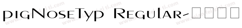pigNoseTyp Regular字体转换